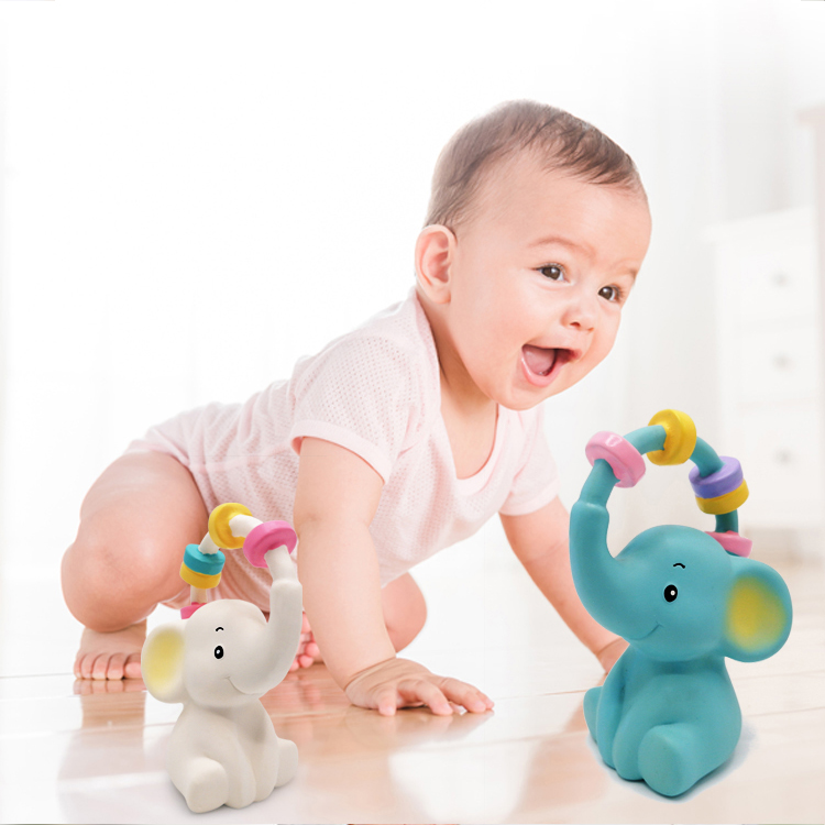 100% natural latex teether toy for children